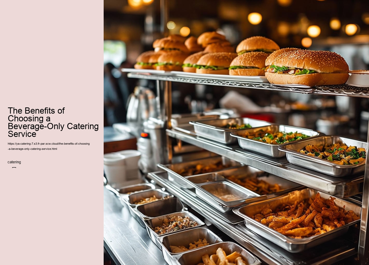 The Benefits of Choosing a Beverage-Only Catering Service